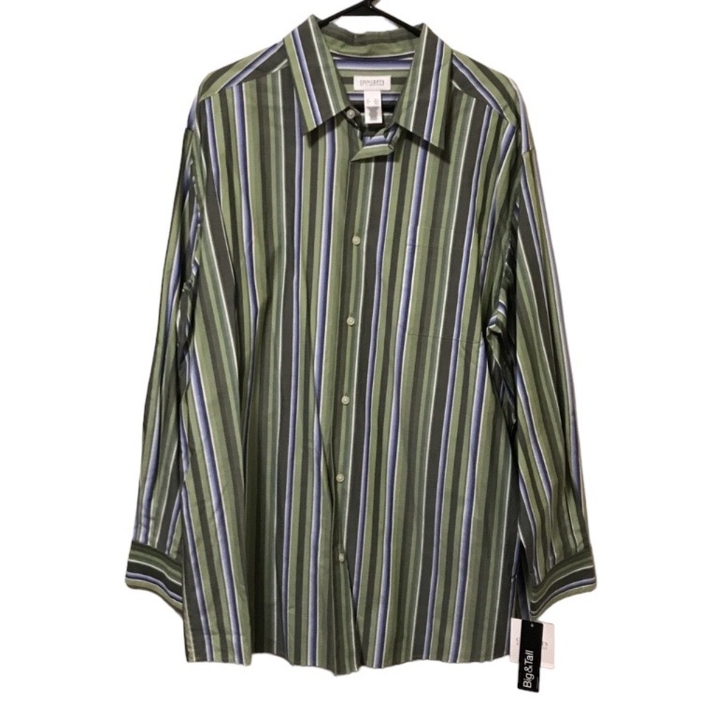 NWT Concepts by Claiborne Button Down Long Sleeve Shirt